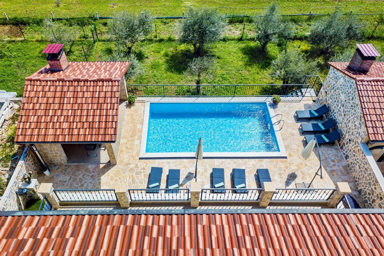 Luxury Stone Villa With Pool - Brisevo Exterior foto