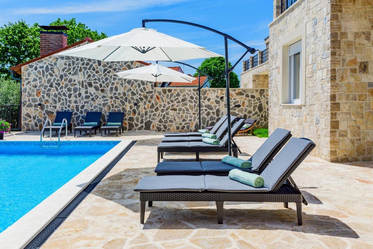 Luxury Stone Villa With Pool - Brisevo Exterior foto